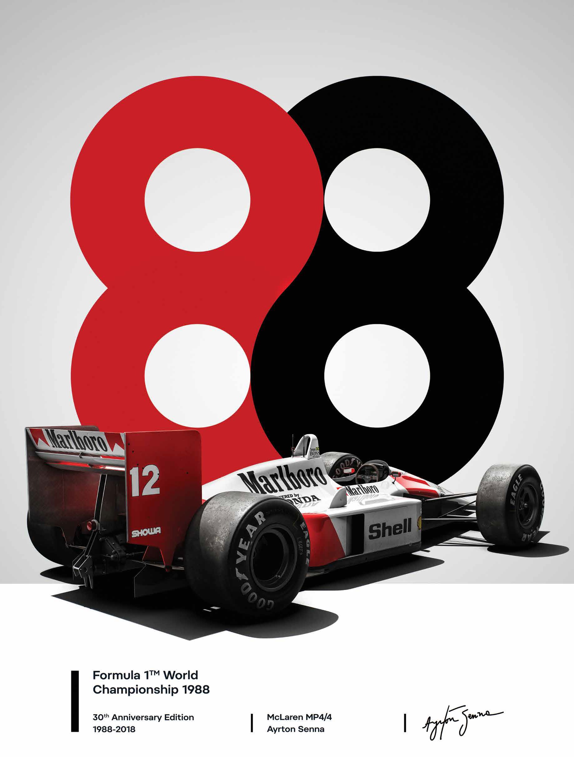 LIMITED EDITION 1988 AYRTON SENNA MCLAREN POSTERS 1